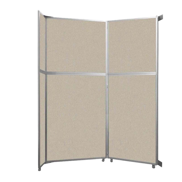 Operable Wall Folding Room Divider 7'11" x 10'3/4" Sand Fabric